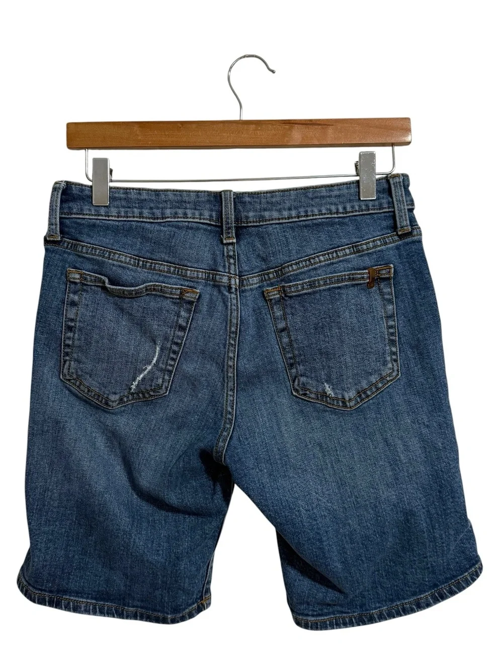 Joes Jeans distressed Bermuda Denim Jean Shorts in Giata Blue size 29